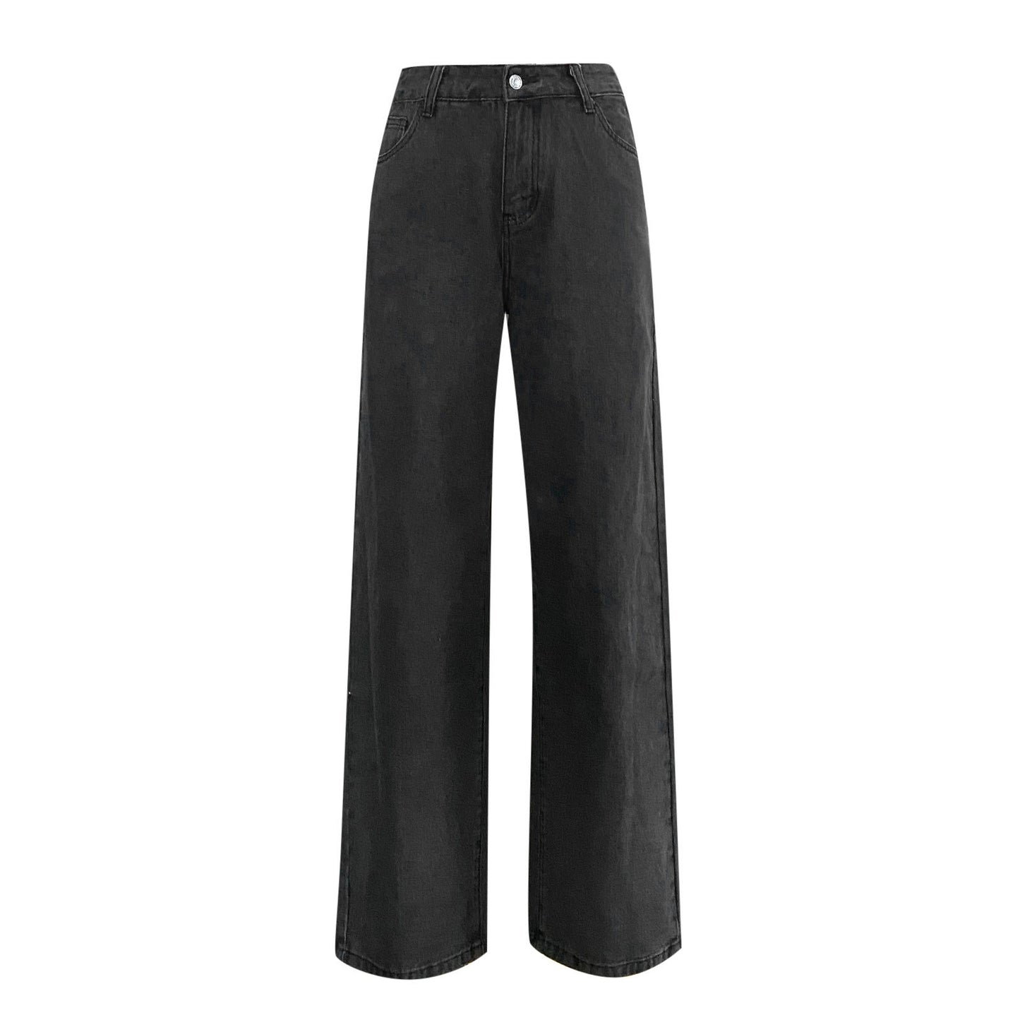 Women Fashion Denim Wide Leg Pants Casual Female Clothing