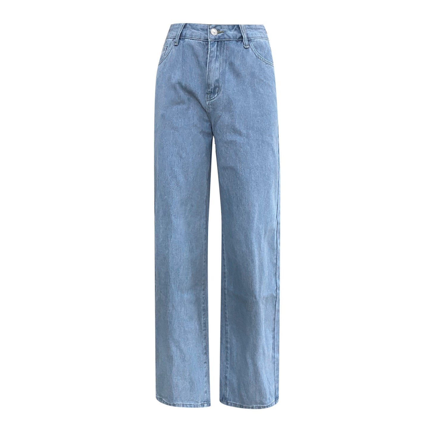 Women Fashion Denim Wide Leg Pants Casual Female Clothing