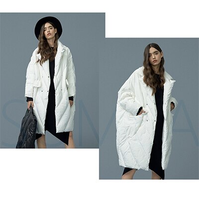 Winter New Fashion Women Long Down Jacket Warm Coat Oversize Outwear Plus size Female Thicken Parkas