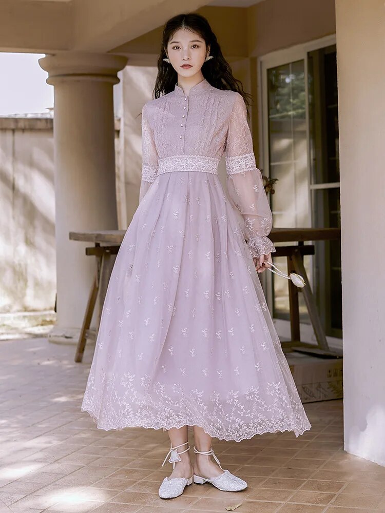 2020 new fashion women's clothing Ankle-Length  Vintage  women dress