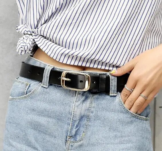 100PCS Fashion Women genuine leather belt women's cowhide casual pants  belt