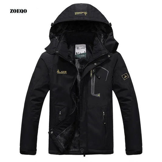 ZOEQO jaqueta masculina men's  thick outwear overcoat Winter jacket Men Windproof Hood parka mens jackets and coats windbreaker