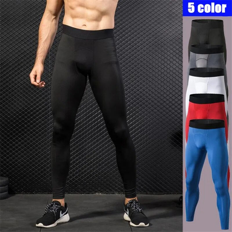 200p Men Pro Shaper Compression Underwear 3D Tight Pants,High Elastic Sweat Quick-dry Wicking Sport Fitness Bottom Long Trousers