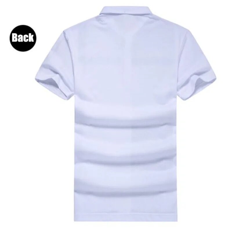 100p Business Men Lapel Collar Tops&Tees High-end Cotton Wicking Anti-UV Short Sleeve Shirt Summer Big Yards Classic Polos Shirt