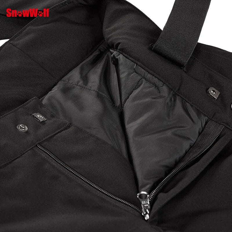 2022 Men Winter Ski Pants USB Infrared Heated Wintersport Pants Electric Thermal Snowboard Waterproof Trousers ski trousers men