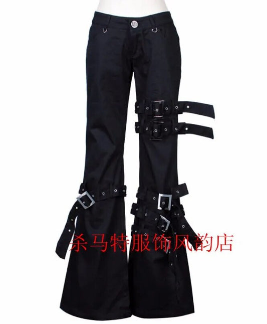 27-40 2022 Men's Clothing GD Hair Stylist Fashion Personality Rivet Gas Hole Hiphop Jeans Plus Size Punk Pants Costumes