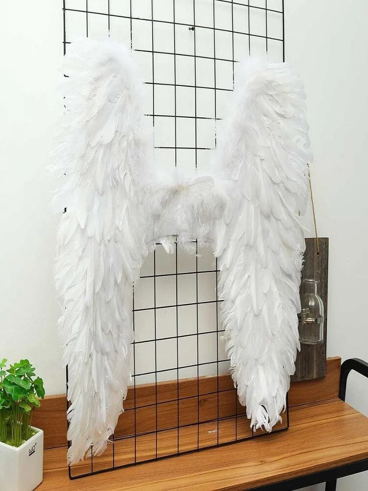 2021  The sexy new feather cosplay wings BH Victoria  feather extra large white and black wings cars party costumes