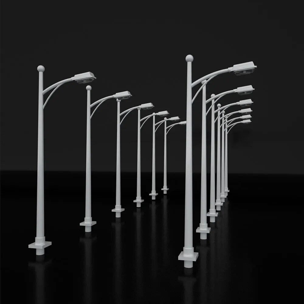 1:100 1:150 1:200 Railway Train lamp 3V Diorama light ABS Single Lamppost Model Toys Architecture Building Landscape 100pcs/lot