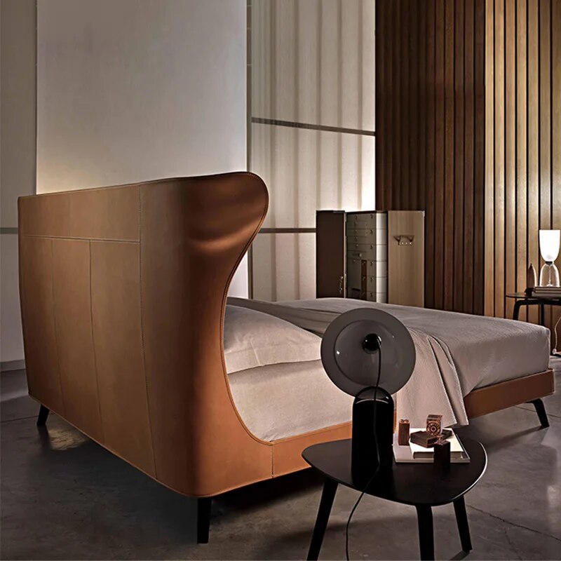 2020 NEW design modern Home Furniture leather Bedroom furniture