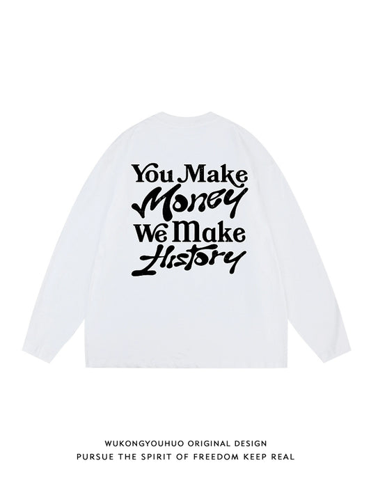 Wukong Goods Print Casual Bottoming Shirt Long Sleeve T-shirt