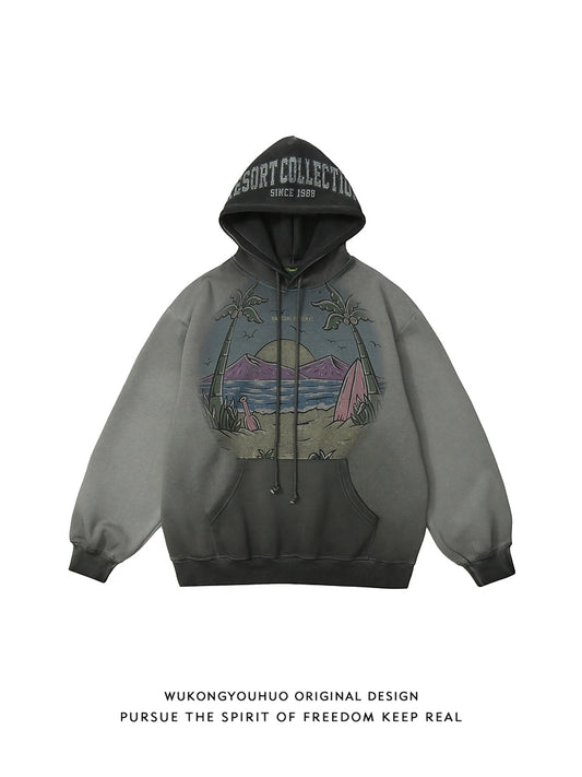 Wukong Vintage Oversize Hoodie