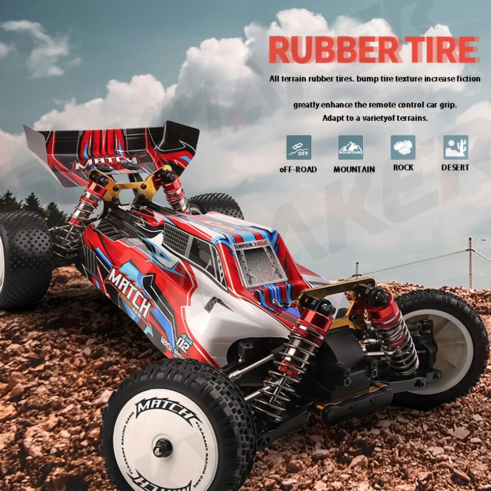 WLtoys 104001 104002 Rc Car 1:10 4WD Drive Off-Road 2.4G High Speed Radio Control Car 45km/h 60km/h Climbing 1/10 RC Cars Toys