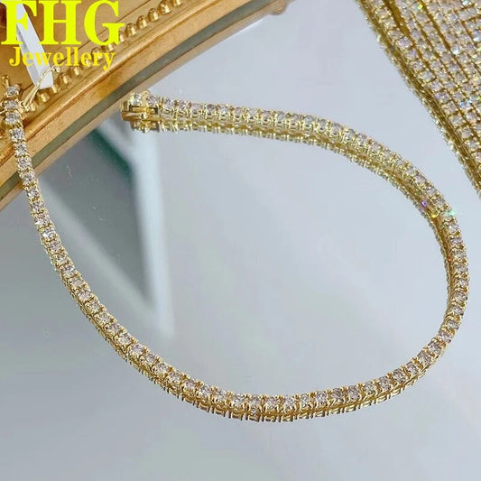 2 Carat Natural Diamond 18K Gold Tennis Bracelet Very Shiny Quality Assurance Wedding party Birthday Gift