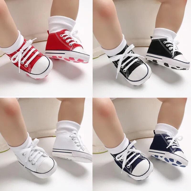 10 color Classic New Canvas Baby Sports Sneakers Infant Toddler Soft Anti-slip Baby Shoes Newborn Boys Girls First Walkers Shoes