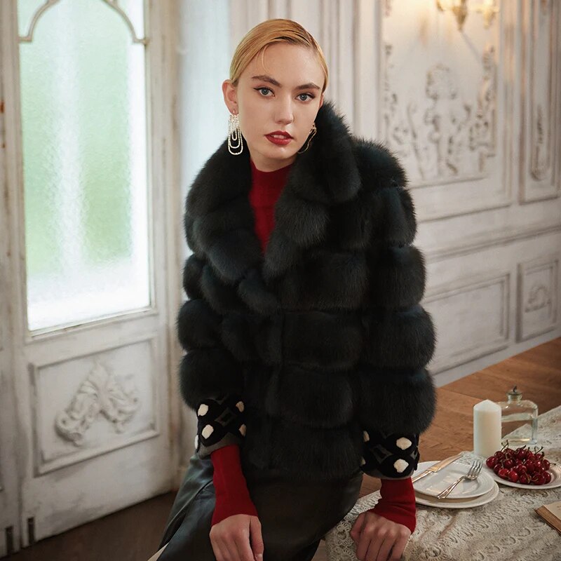 Women's Fur Coat 2223 Trend Natural Fur Long Mink Black Fashion Outerwear Jackets Trench Coats New In Outdoor Clothes Clothing