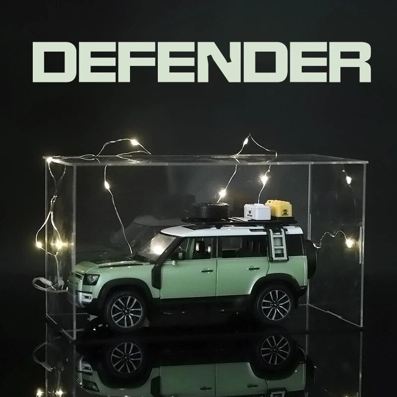 1:24 Scale Lands Rover Defender Off-road Vehicle SUV Alloy Model Car Diecast Model Simulation Sound & Light Toys For Children