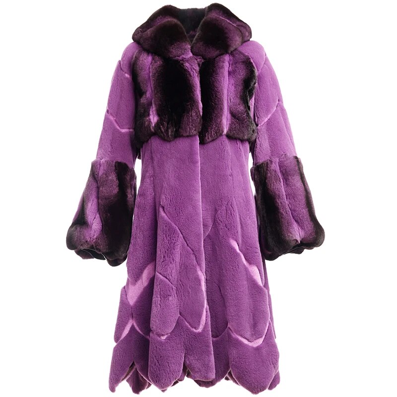 Women's Fur Coat 2223 Trend Natural Fur Long Mink Detachable Outerwear Jackets Trench Coats New In Outdoor Clothes Clothing Free