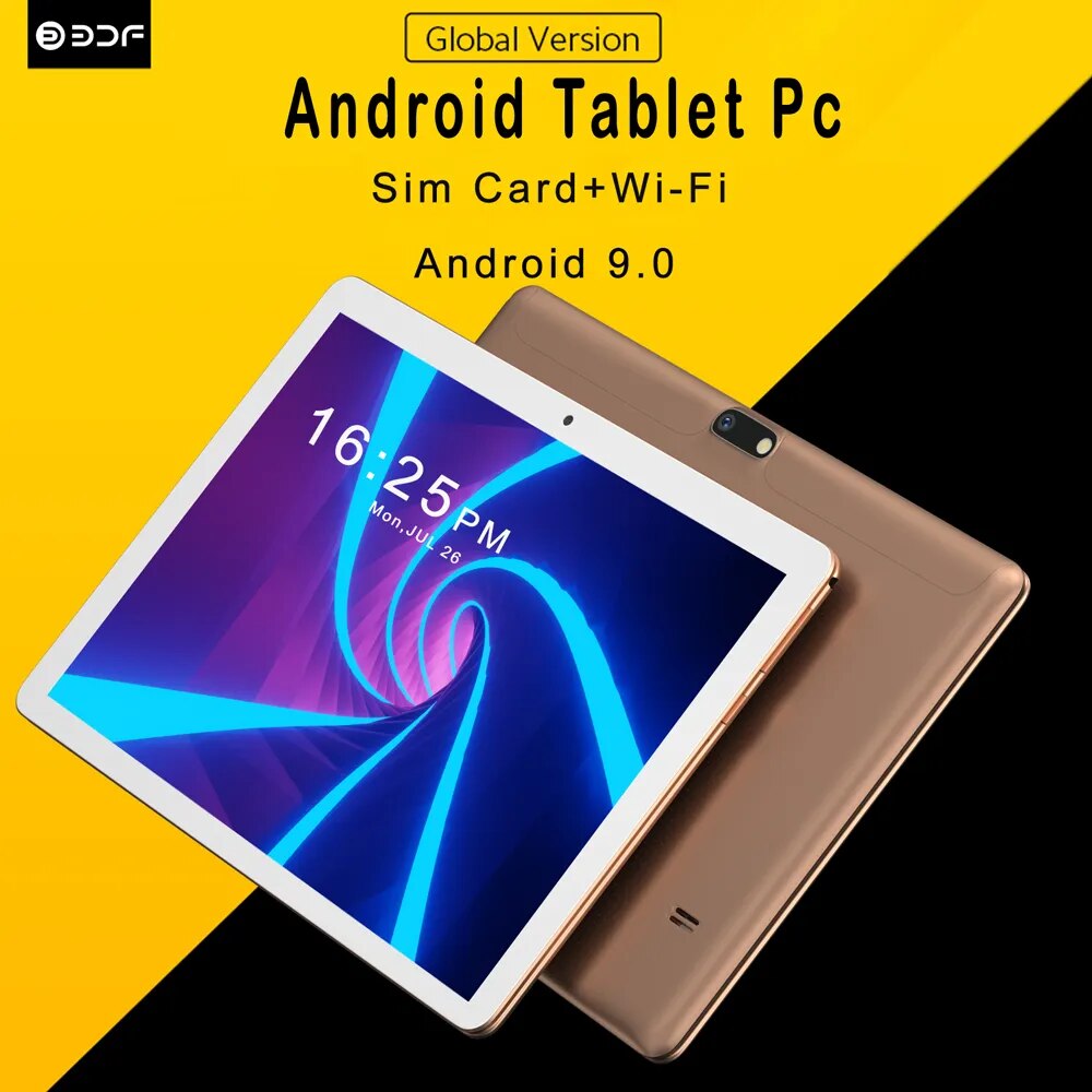 2022 New Arrival 10.1 Inch Tablet Android 9.0 Google Play Dual 3G Sim Card Network GPS Bluetooth WiFi Tablets 2GB RAM 32GB ROM