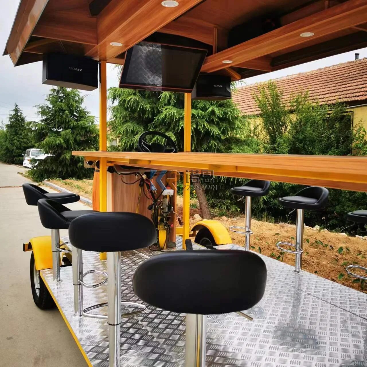 2023 Food & Beverage Factory Sightseeing Beer Bike Car Mobile Bar Pedal Party