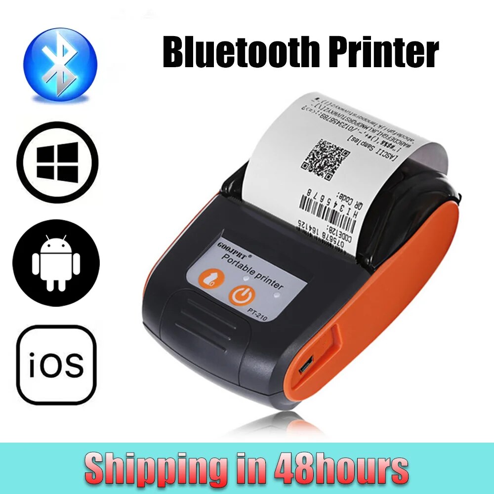 Wireless Mini Thermal Printers Portable Receipt Printer Thermal BT 58mm Mobile Phone Android POS PC Pocket Bill Makers Impresora